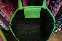 Go Green Grocery Bag - inside Go Green Grocery Bag